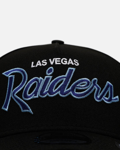New Era Las Vegas Raiders 'Black And Sky Blue' 9FORTY A-Frame Snapback Black/Sky Blue