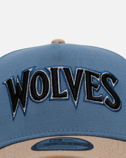 New Era Minnesota Timberwolves 'Easy Breezy' 9FORTY A-Frame Snapback Blue/Tan