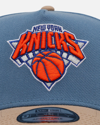 New Era New York Knicks 'Easy Breezy' 9FORTY A-Frame Snapback Blue/Tan