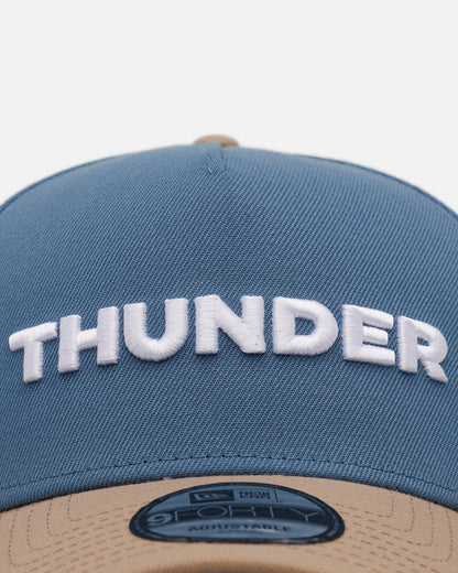 New Era Oklahoma City Thunder 'Easy Breezy' 9FORTY A-Frame Snapback Blue/Tan