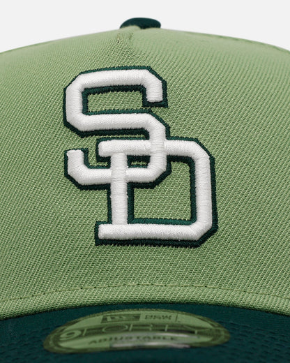 New Era San Diego Padres 'Matcha' 9FORTY A-Frame Snapback Matcha