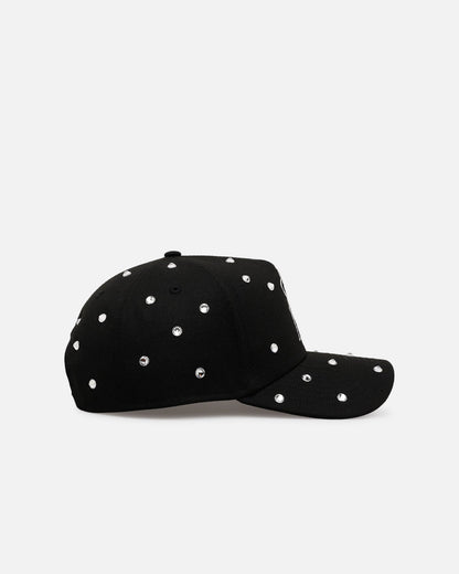 New Era Los Angeles Angels 'Black Satin Hearts' 9FORTY A-Frame Snapback Black