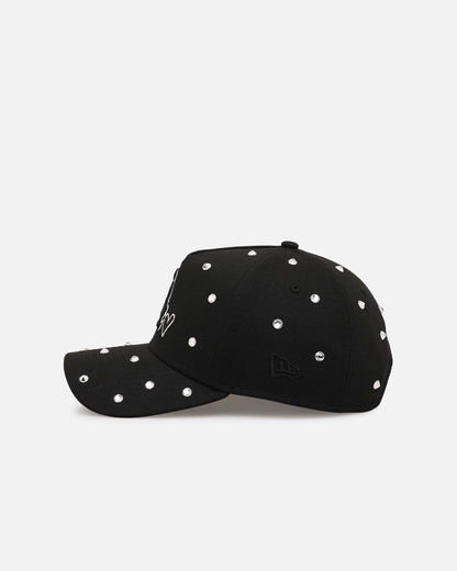 New Era Chicago White Sox 'Black Satin Hearts' 9FORTY A-Frame Snapback Black