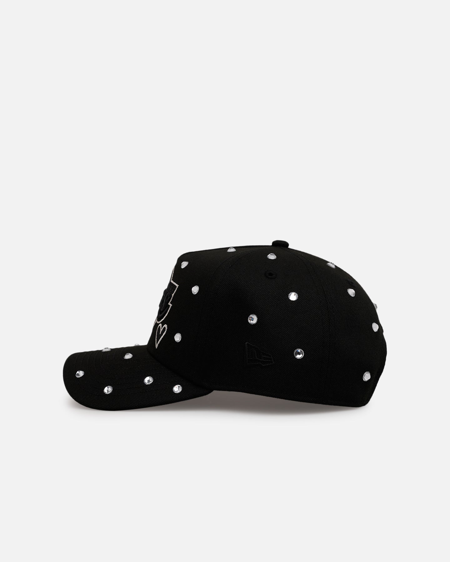 New Era Los Angeles Lakers 'Black Satin Hearts' 9FORTY A-Frame Snapback Black