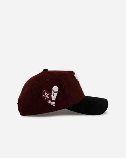 New Era Texas Rangers 'Certified Lover 2.0' 9FORTY A-Frame Snapback Maroon
