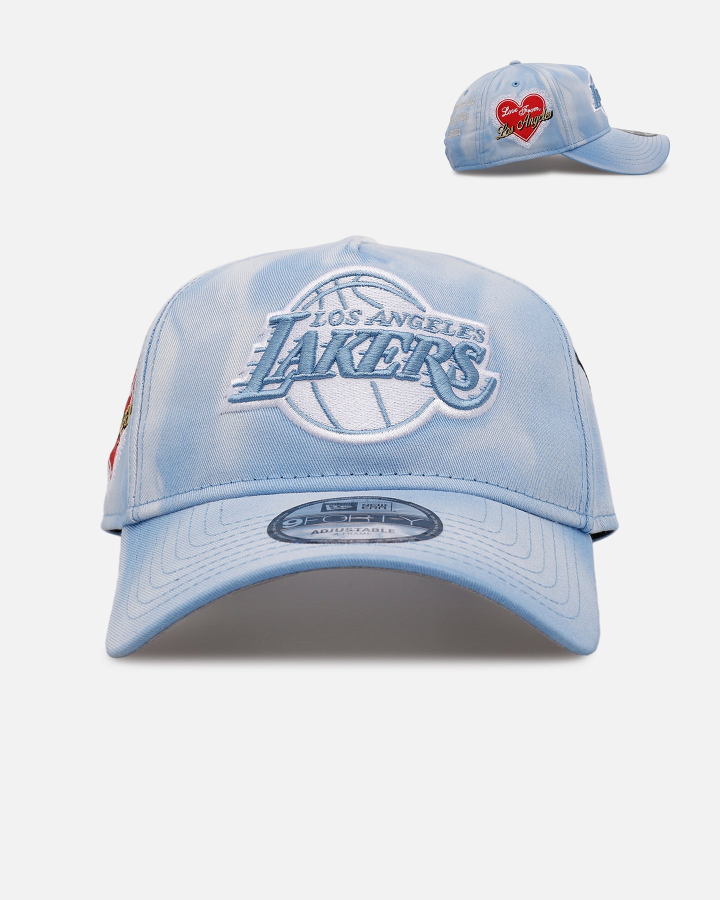 New Era Los Angeles Lakers 'Hopeless Romantic' 9FORTY A-Frame Snapback Sky Blue