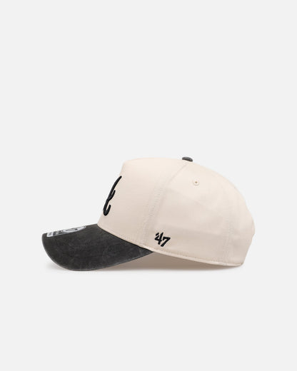 47 Brand Atlanta Braves 'Washed Black Visor' 47 Offside Snapback Natural
