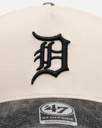 47 Brand Detroit Tigers 'Washed Black Visor' 47 Offside Snapback Natural