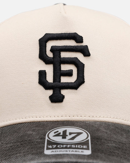 47 Brand San Francisco Giants 'Washed Black Visor' 47 Offside Snapback Natural