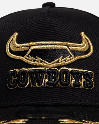 New Era North Queensland Cowboys 'NRL Vegas Round 2026' 9FORTY A-Frame Snapback Black/Gold