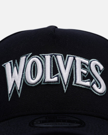 New Era Minnesota Timberwolves 'Midnight Navy' 9FORTY A-Frame Snapback Midnight Navy