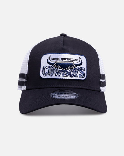 New Era North Queensland Cowboys 'NRL 26 Retro Trucker' 9FORTY A-Frame Snapback Original Team Colours