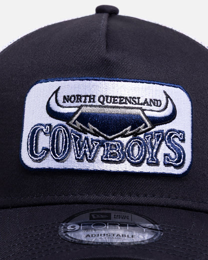 New Era North Queensland Cowboys 'NRL 26 Retro Trucker' 9FORTY A-Frame Snapback Original Team Colours