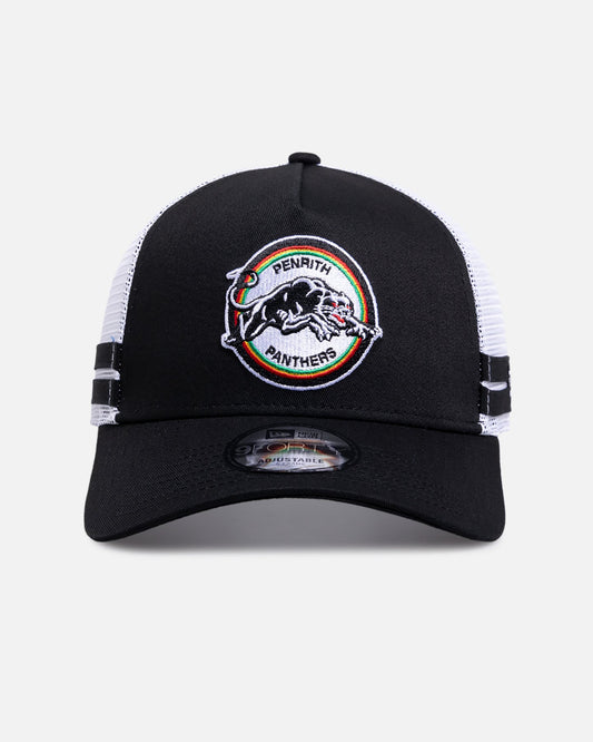 New Era Penrith Panthers 'NRL 26 Retro Trucker' 9FORTY A-Frame Snapback Original Team Colours
