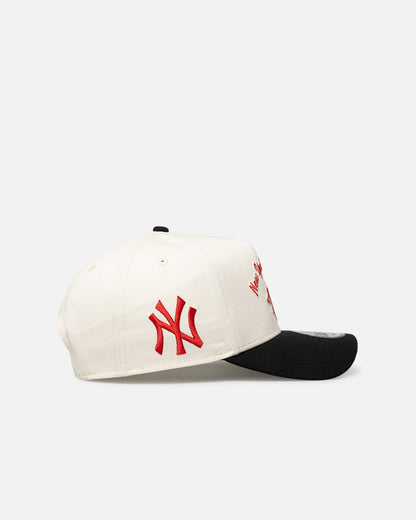 New Era New York Yankees 'Galloping Horse' 9FORTY A-Frame Snapback White/Black
