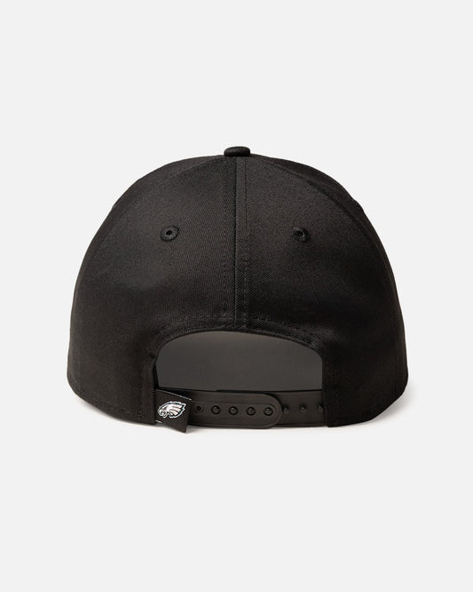 New Era Philadelphia Eagles 'Upside Down Logo' 9FORTY A-Frame Snapback Black/Official Team Color