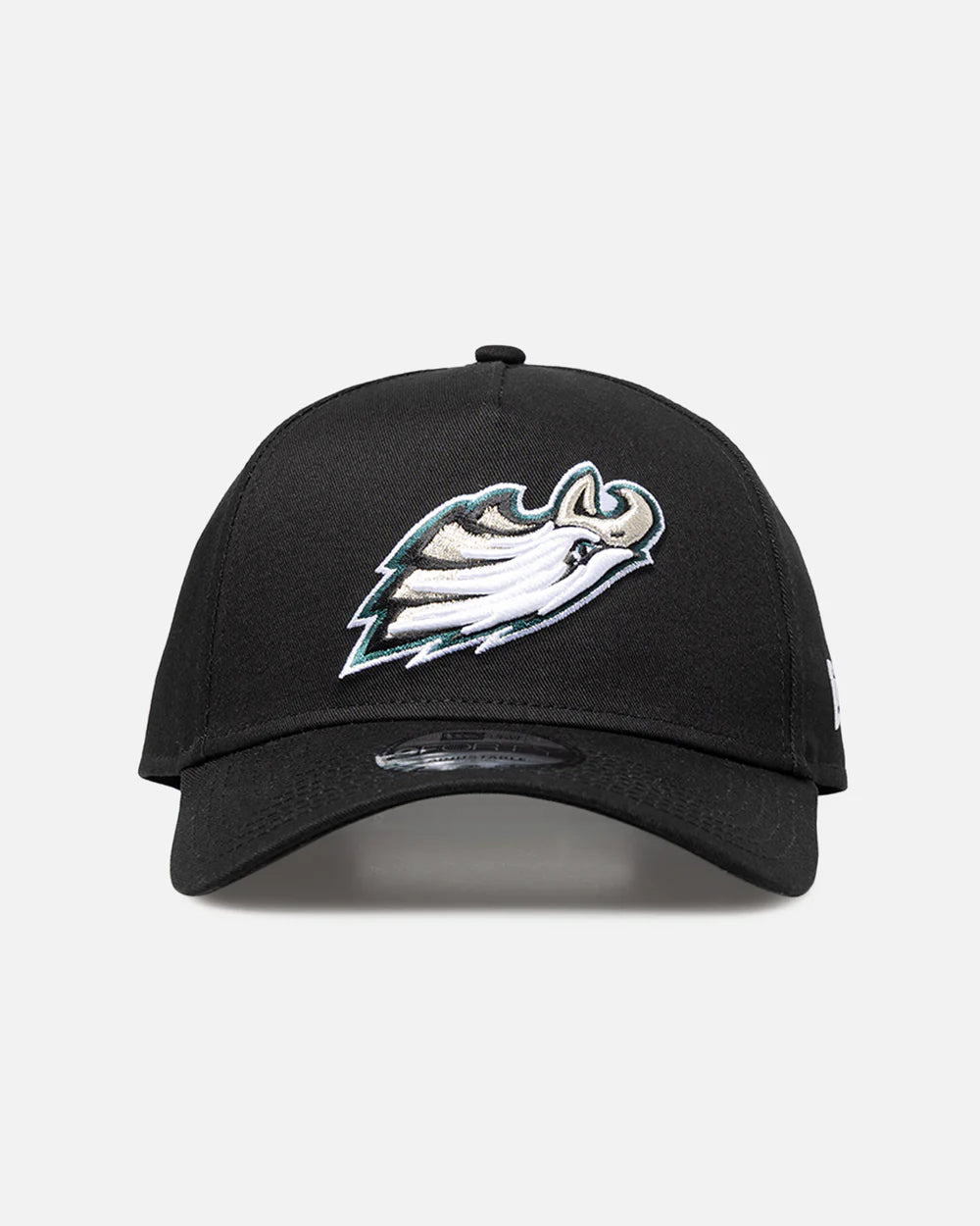 New Era Philadelphia Eagles 'Upside Down Logo' 9FORTY A-Frame Snapback Black/Official Team Color