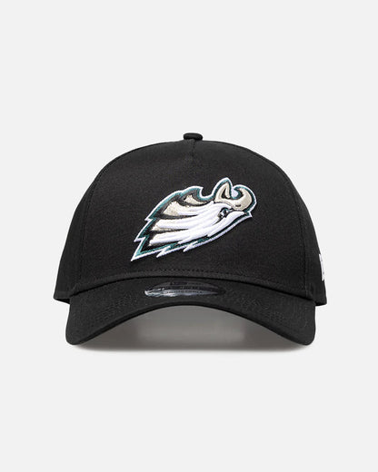 New Era Philadelphia Eagles 'Upside Down Logo' 9FORTY A-Frame Snapback Black/Official Team Color