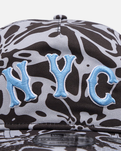 New Era New York Mets 'Brushed Cotton' 19TWENTY Strapback Black/Light Blue