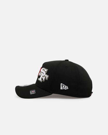 New Era San Francisco 49ers 'Love' 9FORTY A-Frame Snapback Black