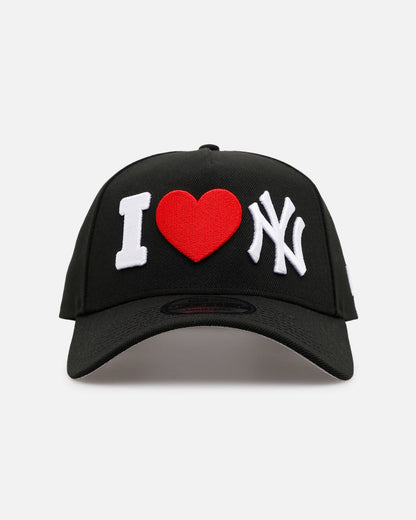 New Era New York Yankees 'Love' 9FORTY A-Frame Snapback Black