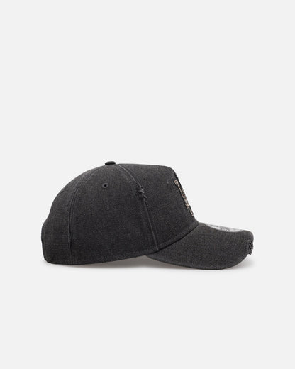 New Era Los Angeles Dodgers 'Patent Leather' 9FORTY A-Frame Strapback Washed Black