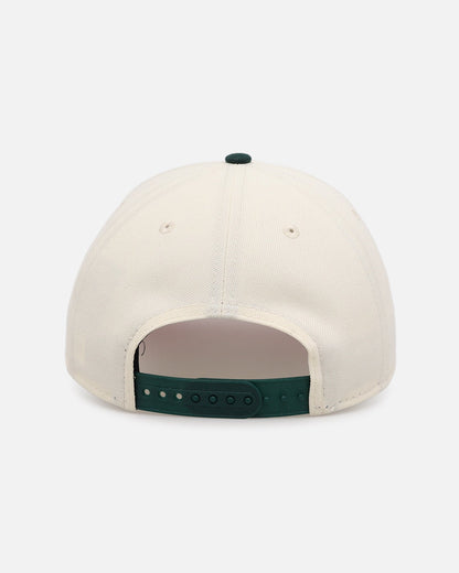 New Era Los Angeles Dodgers 'Pink Satin Hearts Green' 9FORTY A-Frame Snapback Chrome/Dark Green