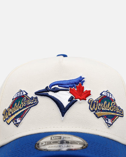 New Era Toronto Blue Jays 'World Series Logo' 9FORTY A-Frame Snapback Chrome