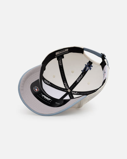 Pro Standard Los Angeles Dodgers 'Stamped' Pro Pinch Strapback Eggshell