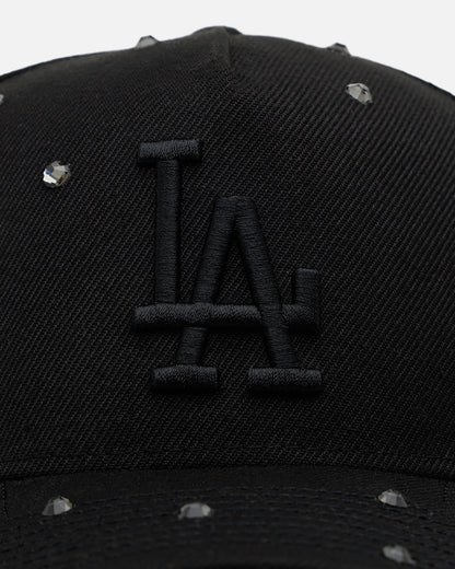 New Era Los Angeles Dodgers 'All Black Embellishment' 9FORTY A-Frame Snapback Black/Black