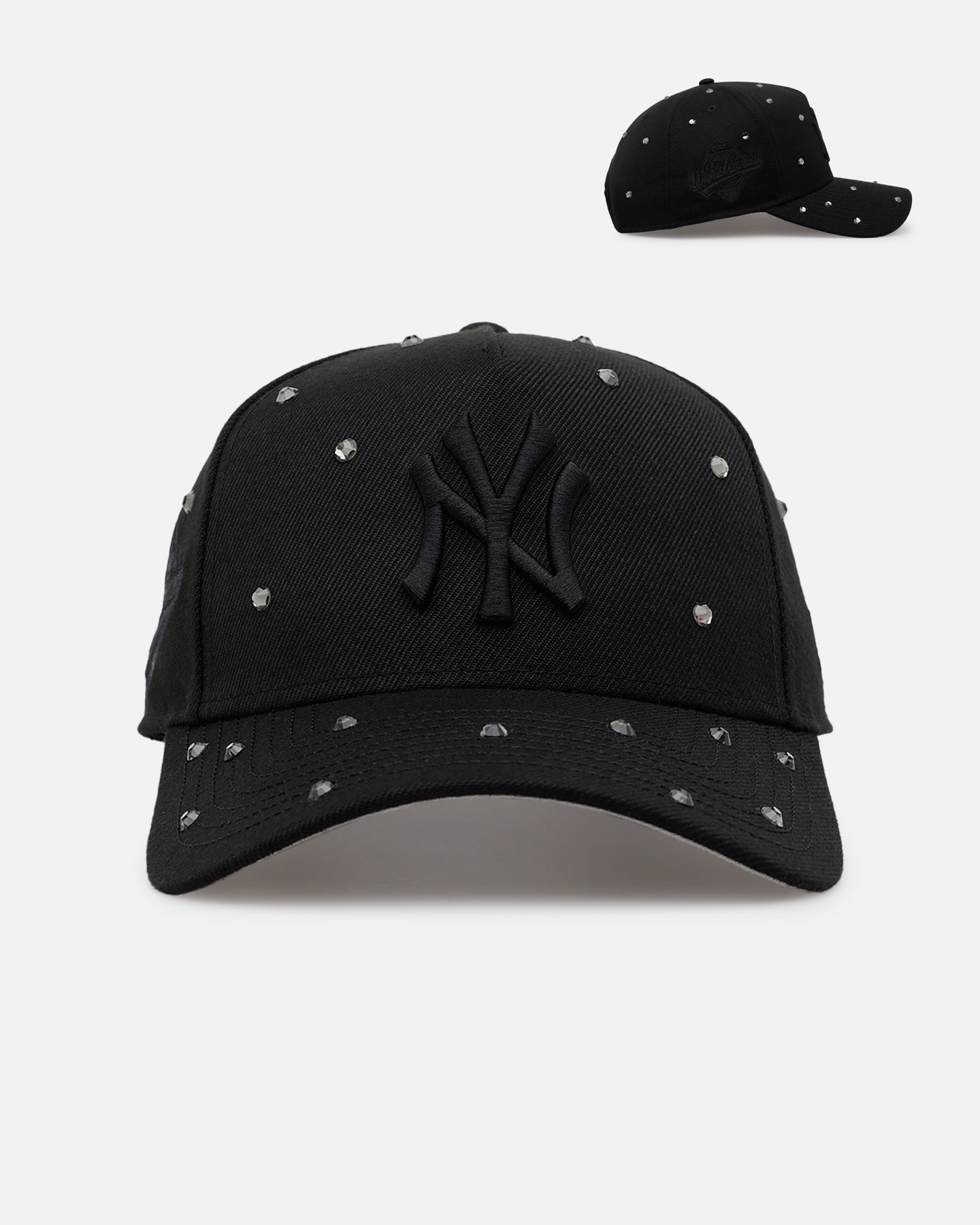 New Era New York Yankees 'All Black Embellishment' 9FORTY A-Frame Snapback Black/Black