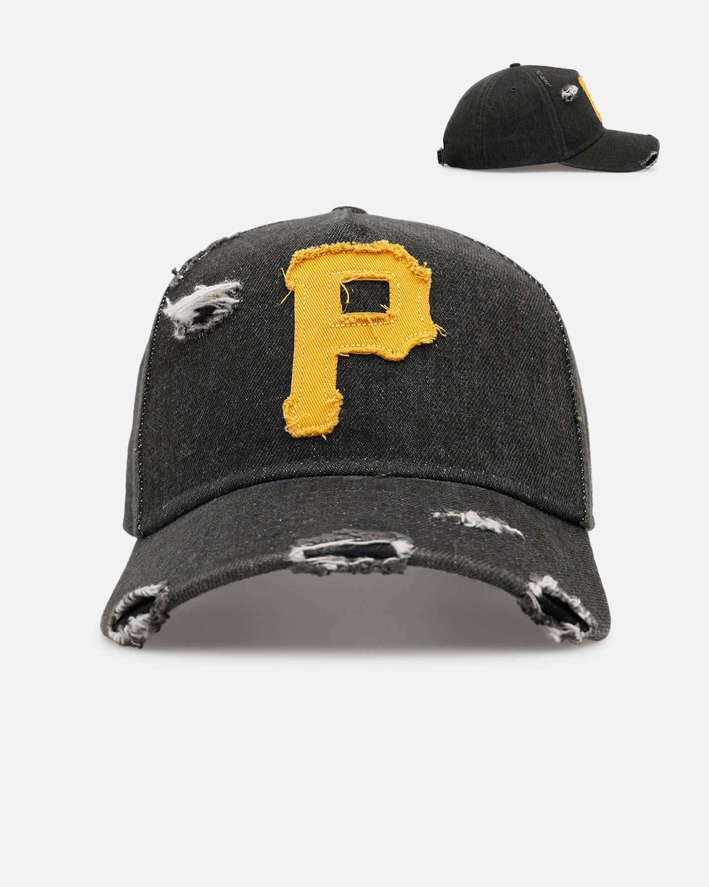 New Era Pittsburgh Pirates 'Denim 2.0' 9FORTY A-Frame Strapback Black