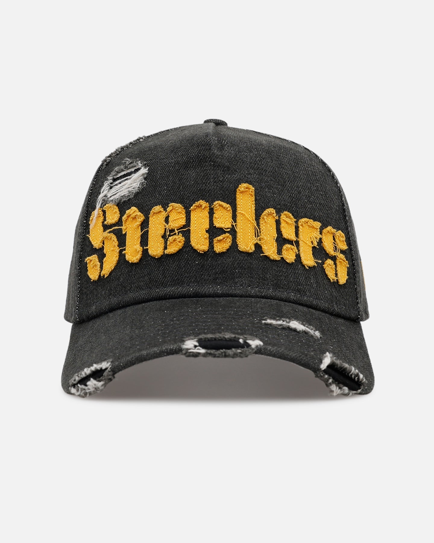 New Era Pittsburgh Steelers 'Denim 2.0' 9FORTY A-Frame Strapback Black