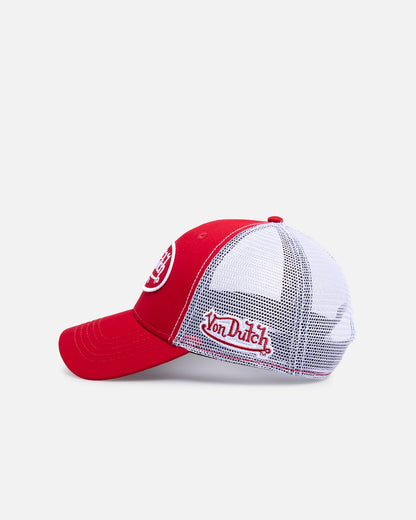 Von Dutch Originals Trucker Snapback Red/White