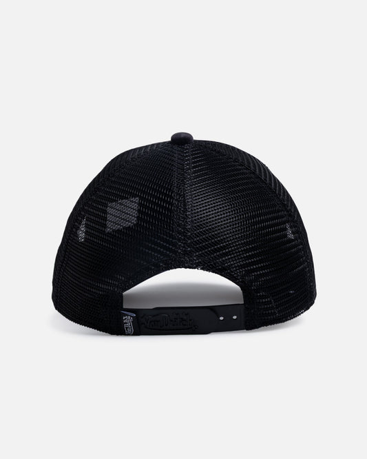 Von Dutch Signature Velvet Trucker Snapback Black