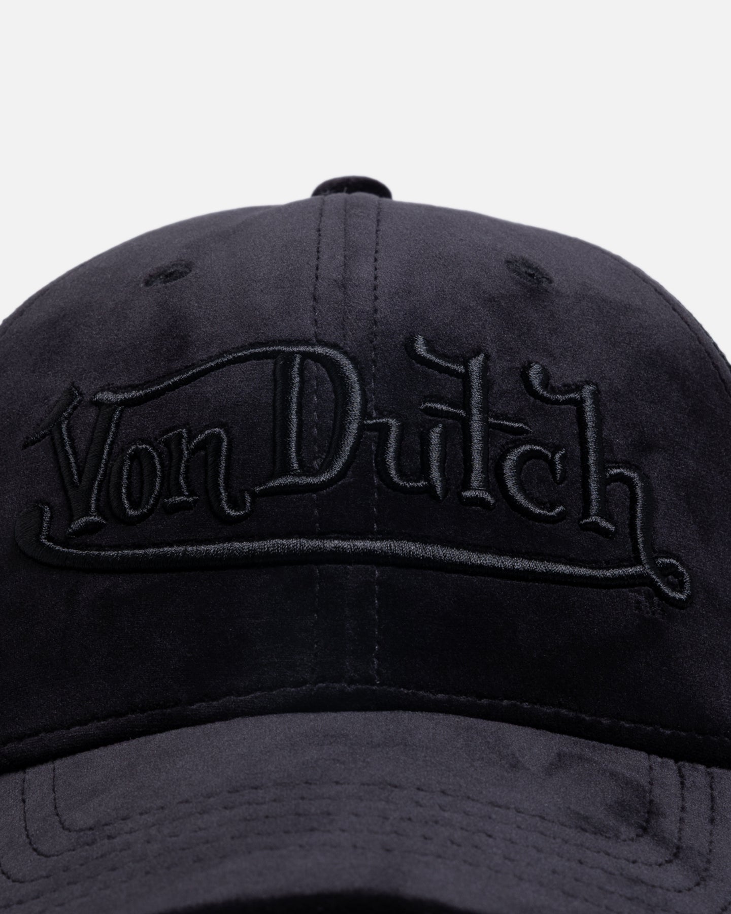 Von Dutch Signature Velvet Trucker Snapback Black