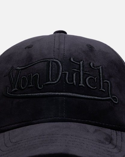 Von Dutch Signature Velvet Trucker Snapback Black