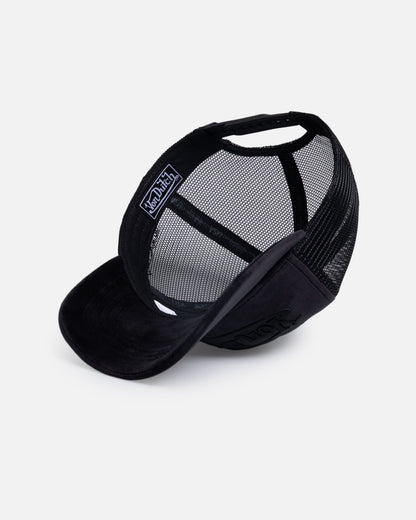 Von Dutch Signature Velvet Trucker Snapback Black