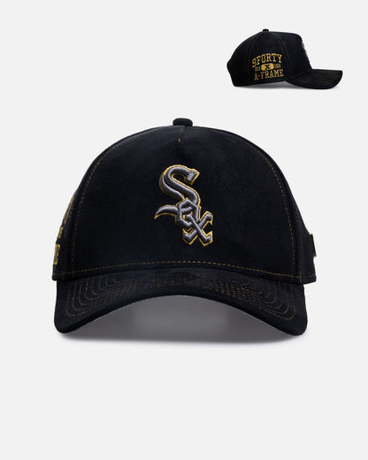New Era Chicago White Sox 'Statement Suede 10 Year Anniversary' 9FORTY A-Frame Snapback Black Suede