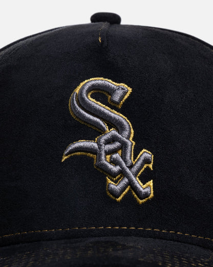 New Era Chicago White Sox 'Statement Suede 10 Year Anniversary' 9FORTY A-Frame Snapback Black Suede