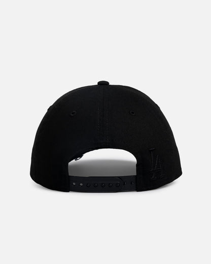 New Era Los Angeles Dodgers 'Applique Distressed' 9FORTY A-Frame Snapback Black/White