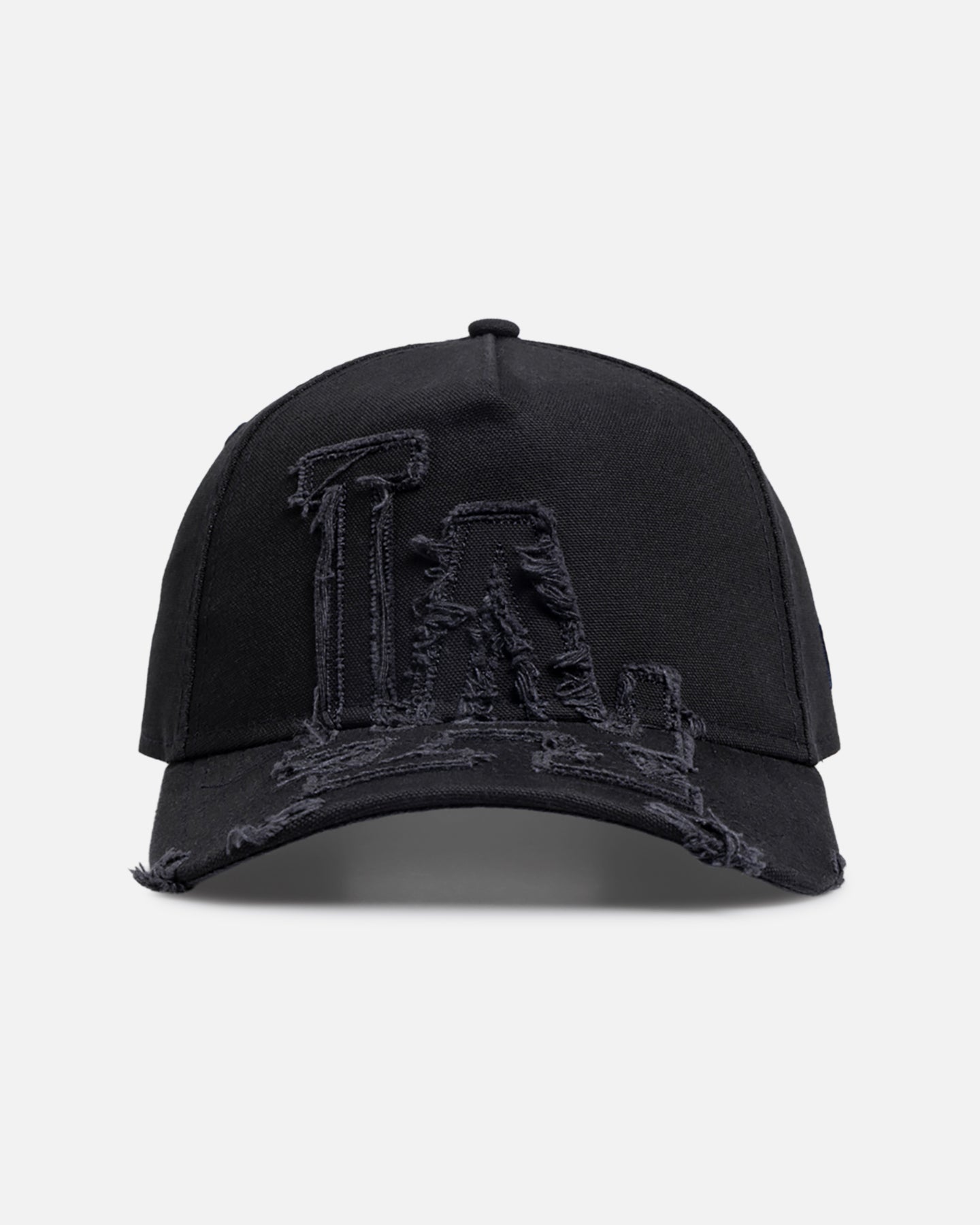 New Era Los Angeles Dodgers 'Applique Distressed' 9FORTY A-Frame Snapback Navy