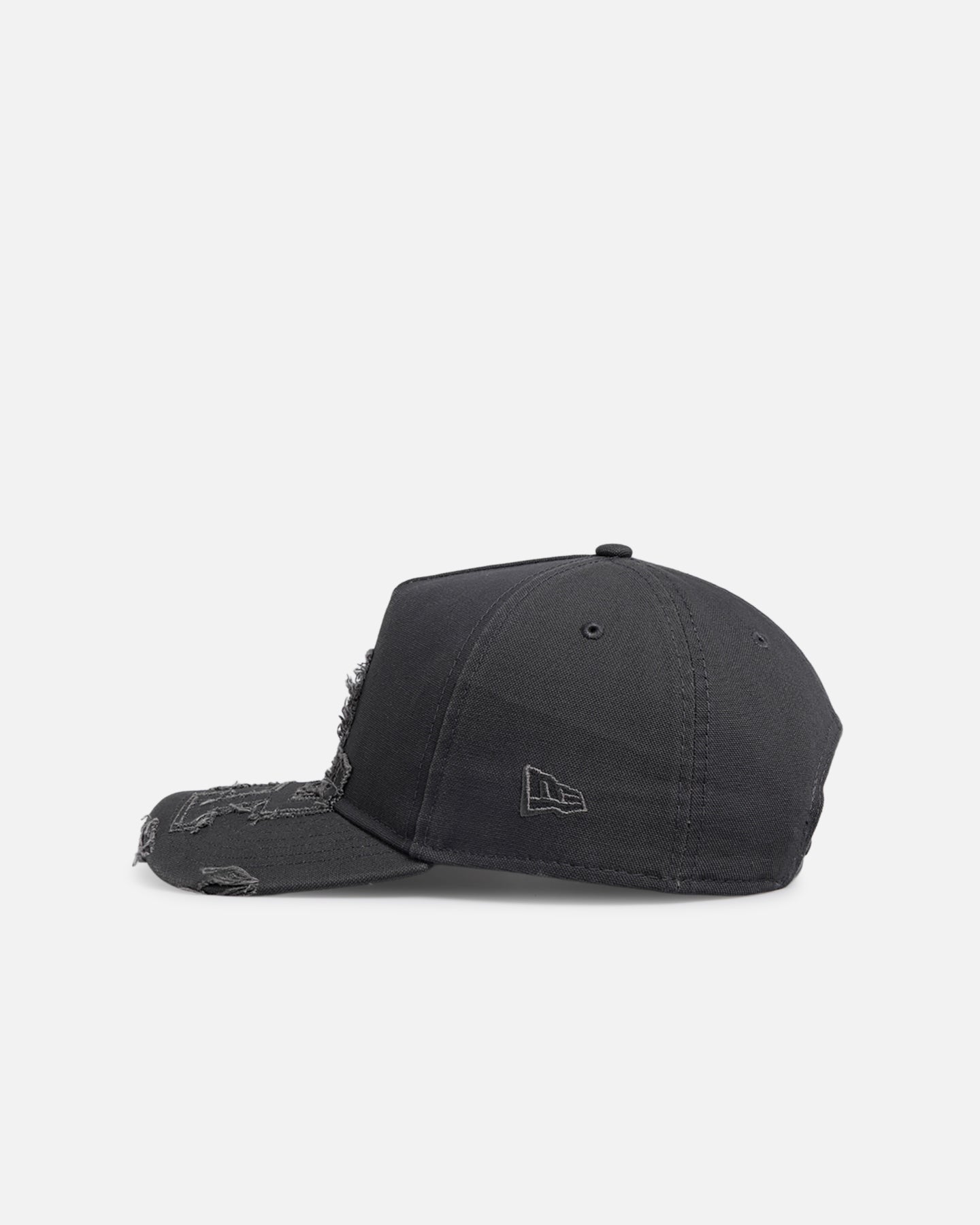 New Era Los Angeles Dodgers 'Applique Distressed' 9FORTY A-Frame Snapback Graphite