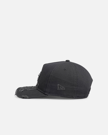New Era Los Angeles Dodgers 'Applique Distressed' 9FORTY A-Frame Snapback Graphite