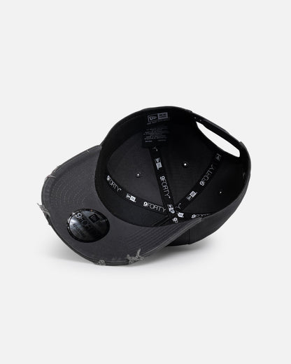 New Era Los Angeles Dodgers 'Applique Distressed' 9FORTY A-Frame Snapback Graphite