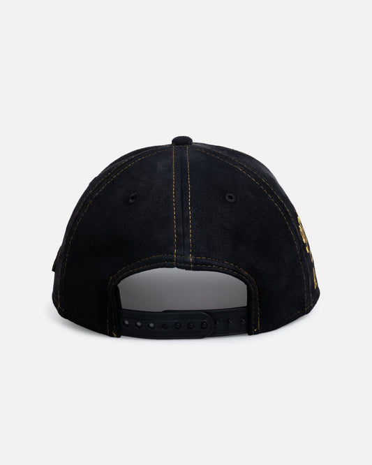 New Era Los Angeles Lakers 'Statement Suede 10 Year Anniversary' 9FORTY A-Frame Snapback Black Suede