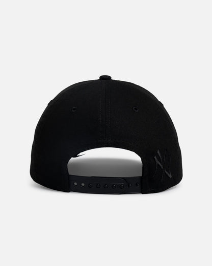 New Era New York Yankees 'Applique Distressed' 9FORTY A-Frame Snapback Black/White