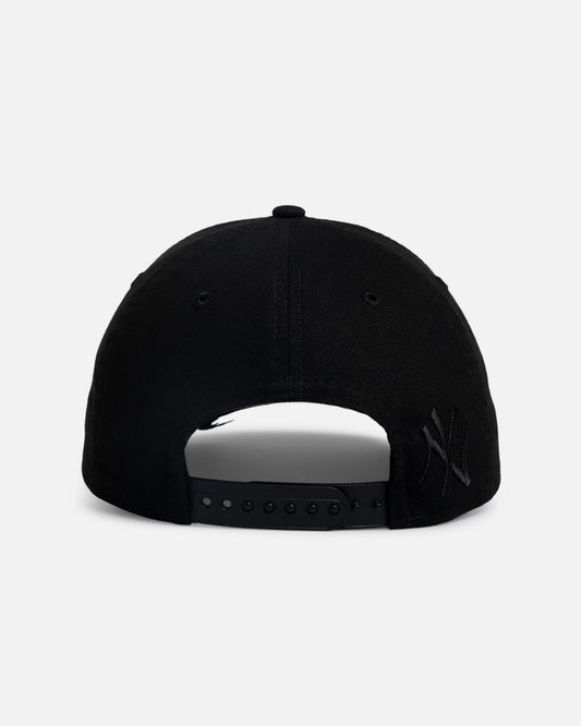 New Era New York Yankees 'Applique Distressed' 9FORTY A-Frame Snapback Black/White