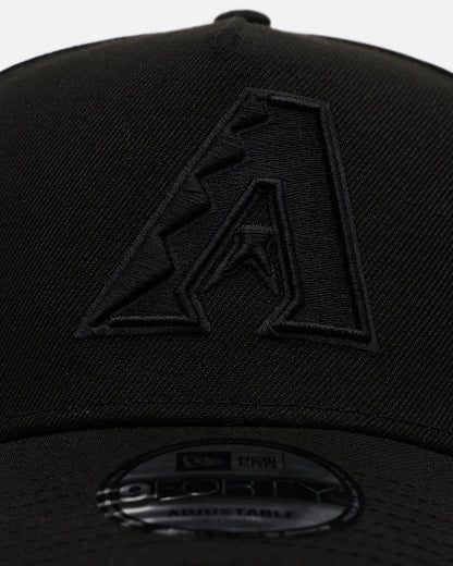 New Era Arizona Diamondbacks 'Easy Black' 9FORTY A-Frame Snapback Black/Black