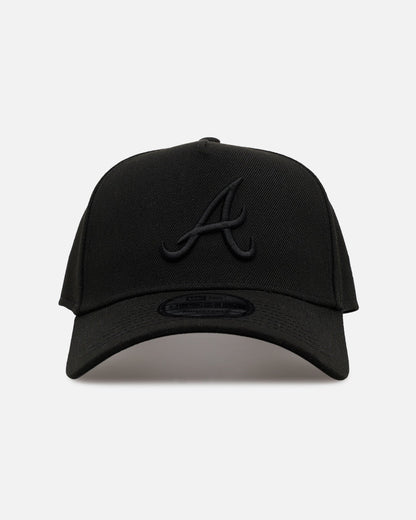 New Era Atlanta Braves 'Easy Black' 9FORTY A-Frame Snapback Black/Black